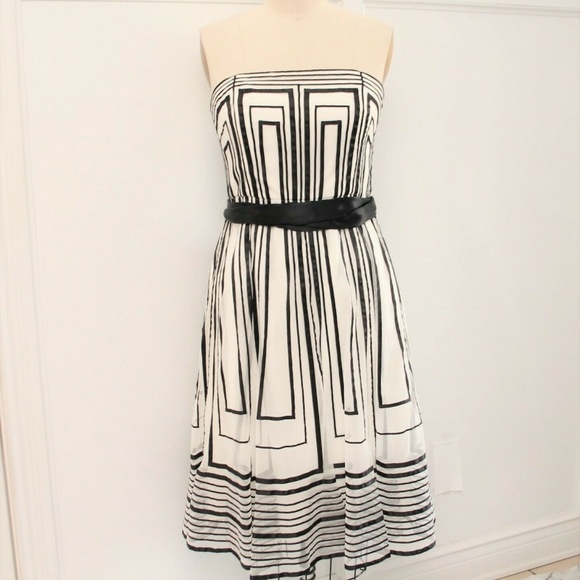 coast black white dress